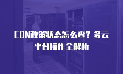 CDN政策状态怎么查？多云平台操作全解析