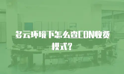 多云环境下怎么查CDN收费模式？