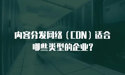 内容分发网络（CDN）适合哪些类型的企业？