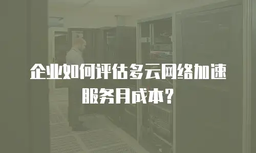 企业如何评估多云网络加速服务月成本？