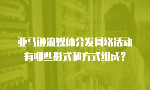 亚马逊流媒体分发网络活动有哪些形式和方式组成？