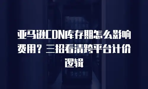 亚马逊CDN库存期怎么影响费用？三招看清跨平台计价逻辑