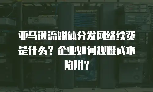 亚马逊流媒体分发网络续费是什么？企业如何规避成本陷阱？