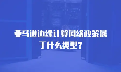亚马逊边缘计算网络政策属于什么类型？