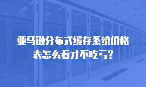 亚马逊分布式缓存系统价格表怎么看才不吃亏？