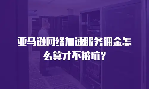 亚马逊网络加速服务佣金怎么算才不被坑？