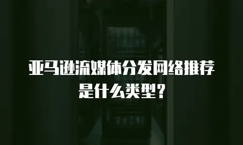 亚马逊流媒体分发网络推荐是什么类型？