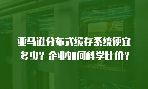 亚马逊分布式缓存系统便宜多少？企业如何科学比价？