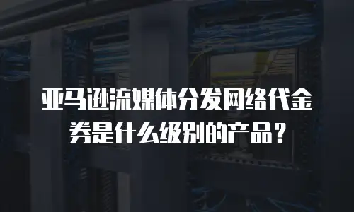 亚马逊流媒体分发网络代金券是什么级别的产品？