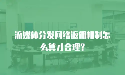 流媒体分发网络返佣机制怎么算才合理？
