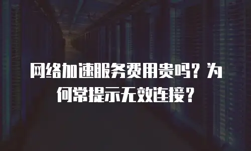 网络加速服务费用贵吗？为何常提示无效连接？