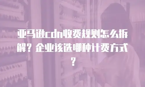 亚马逊cdn收费规则怎么拆解？企业该选哪种计费方式？