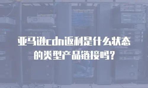 亚马逊cdn返利是什么状态的类型产品链接吗？