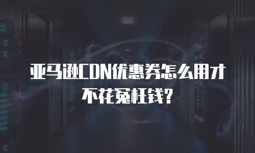 亚马逊CDN优惠券怎么用才不花冤枉钱？