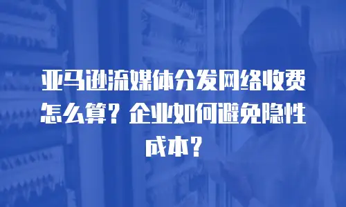 亚马逊流媒体分发网络收费怎么算？企业如何避免隐性成本？