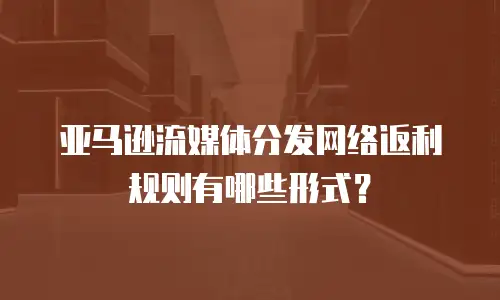 亚马逊流媒体分发网络返利规则有哪些形式？