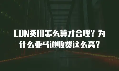 CDN费用怎么算才合理？为什么亚马逊收费这么高？