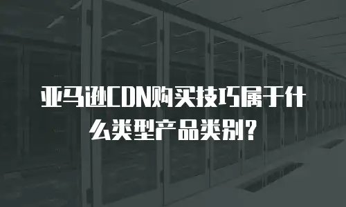 亚马逊CDN购买技巧属于什么类型产品类别？