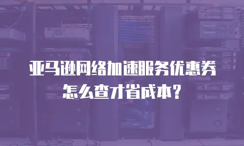 亚马逊网络加速服务优惠券怎么查才省成本？
