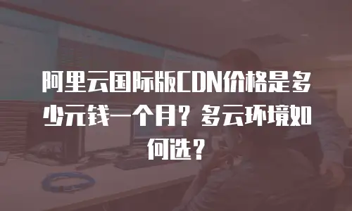 阿里云国际版CDN价格是多少元钱一个月？多云环境如何选？