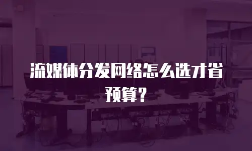流媒体分发网络怎么选才省预算？