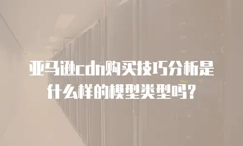 亚马逊cdn购买技巧分析是什么样的模型类型吗？