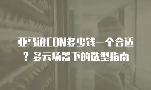 亚马逊CDN多少钱一个合适？多云场景下的选型指南