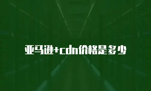亚马逊+cdn价格是多少