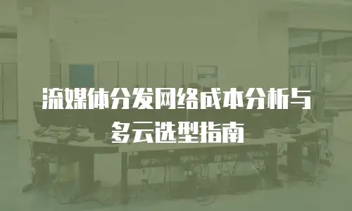 流媒体分发网络成本分析与多云选型指南