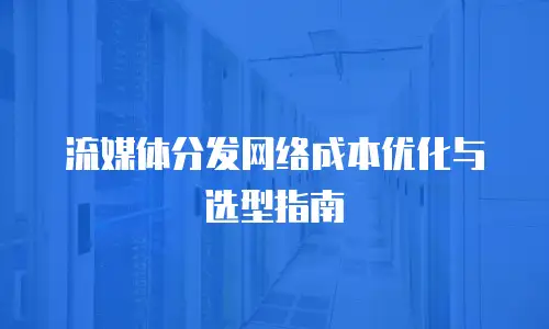 流媒体分发网络成本优化与选型指南