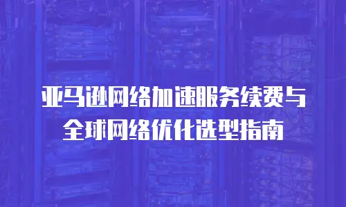 亚马逊网络加速服务续费与全球网络优化选型指南
