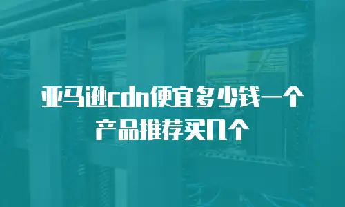 亚马逊cdn便宜多少钱一个产品推荐买几个