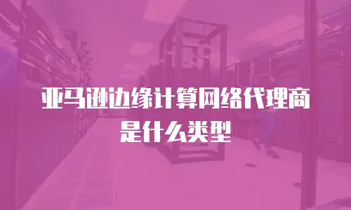 亚马逊边缘计算网络代理商是什么类型