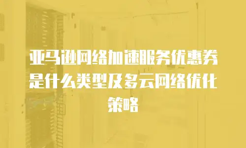 亚马逊网络加速服务优惠券是什么类型及多云网络优化策略