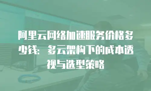 阿里云网络加速服务价格多少钱：多云架构下的成本透视与选型策略