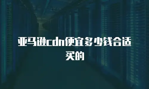 亚马逊cdn便宜多少钱合适买的
