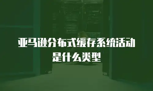 亚马逊分布式缓存系统活动是什么类型
