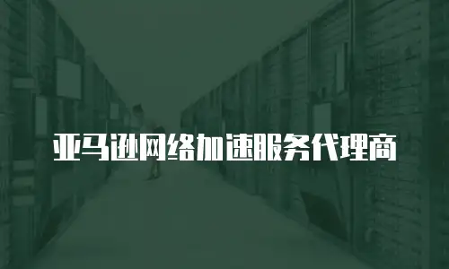 亚马逊网络加速服务代理商