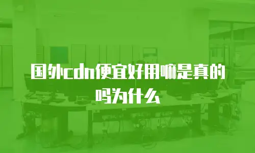 国外cdn便宜好用嘛是真的吗为什么