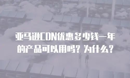 亚马逊CDN优惠多少钱一年的产品可以用吗？为什么？