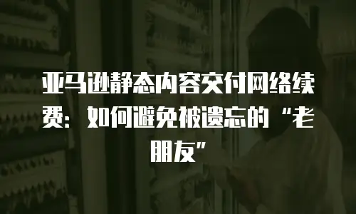 亚马逊静态内容交付网络续费：如何避免被遗忘的&ldquo;老朋友&rdquo;