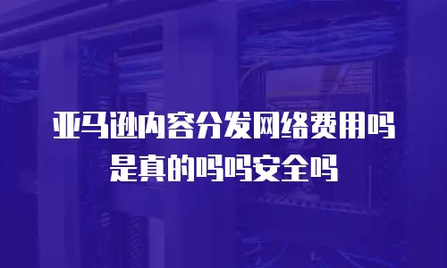 亚马逊内容分发网络费用吗是真的吗吗安全吗