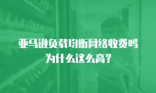 亚马逊负载均衡网络收费吗为什么这么高？