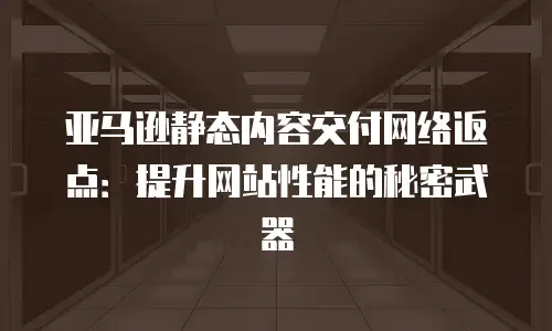 亚马逊静态内容交付网络返点：提升网站性能的秘密武器