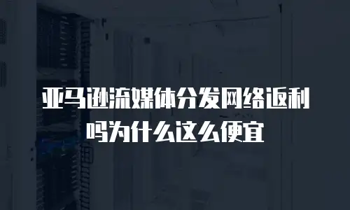亚马逊流媒体分发网络返利吗为什么这么便宜