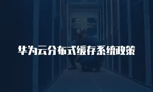华为云分布式缓存系统政策