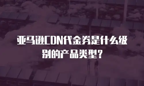 亚马逊CDN代金券是什么级别的产品类型？