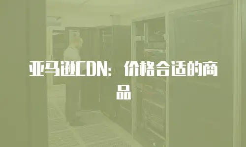 亚马逊CDN：价格合适的商品