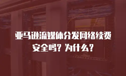亚马逊流媒体分发网络续费安全吗？为什么？