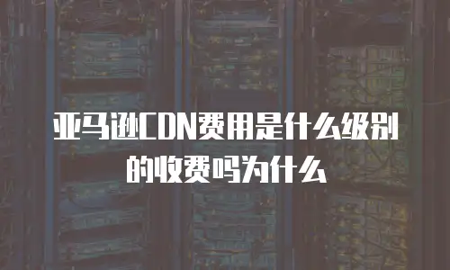 亚马逊CDN费用是什么级别的收费吗为什么